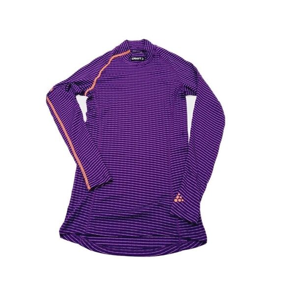 CRAFT Sportwear Women's Turtleneck Compression T-Shirt Training Active Sz L - Picture 1 of 7
